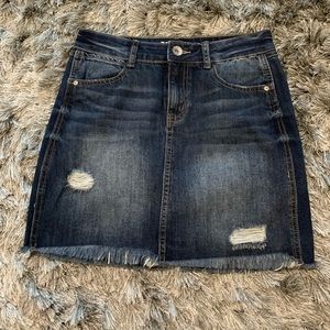 Rewash mini denim skirt